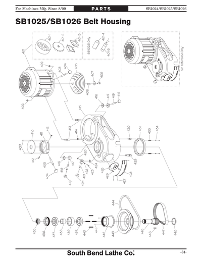 Part Diagram for SB1025