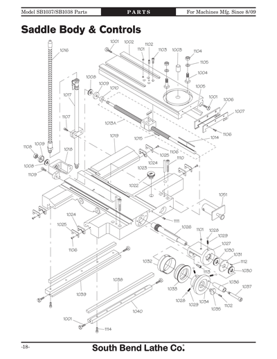 Part Diagram for SB1038F