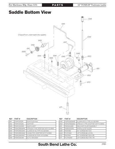Part Diagram for SB1039