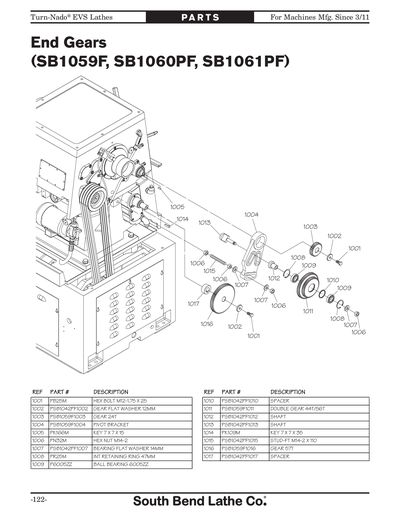 Part Diagram for SB1059F