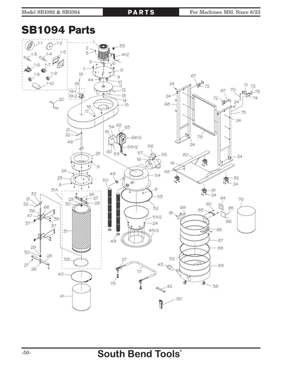 Part Diagram for SB1092