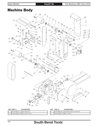 Part Diagram for SB1093