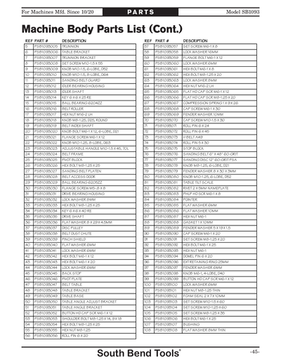 Part Diagram for SB1093