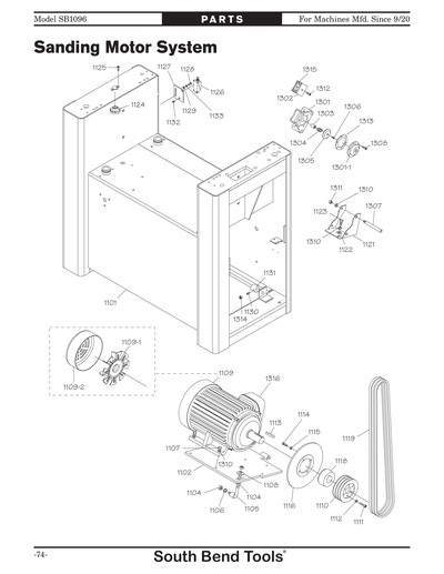 Part Diagram for SB1096