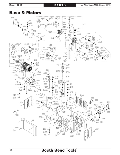 Part Diagram for SB1118