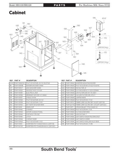 Part Diagram for SB1119
