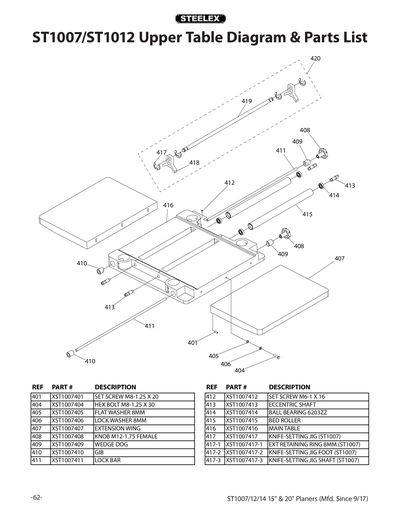 Part Diagram for ST1012