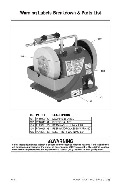 Part Diagram for T10097
