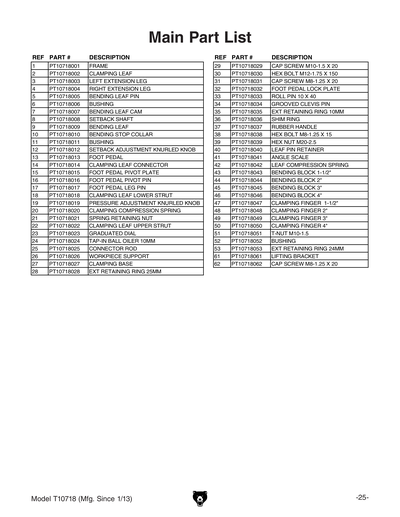 Part Diagram for T10718