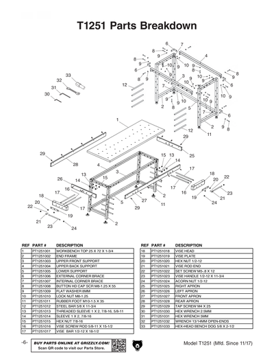 Part Diagram for T1251