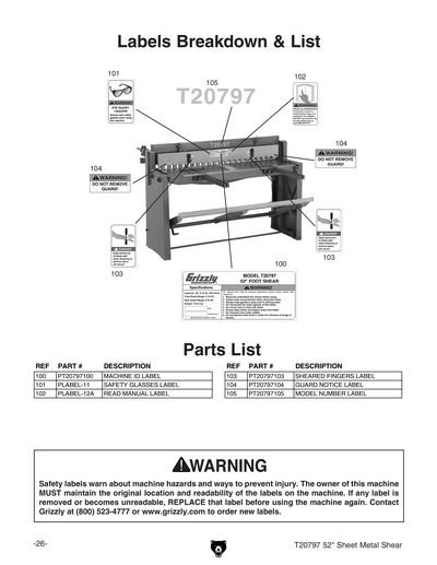 Part Diagram for T20797