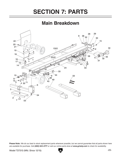 Part Diagram for T27313