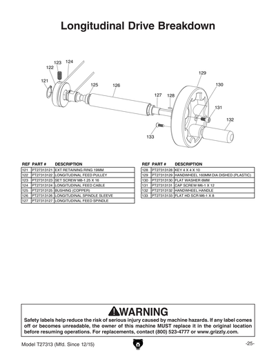 Part Diagram for T27313