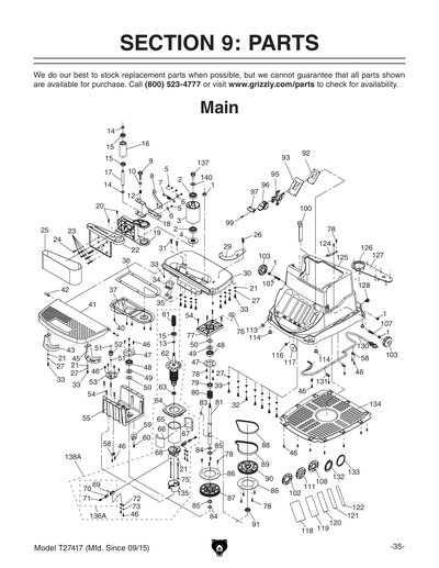 Part Diagram for T27417