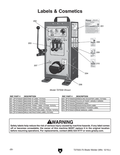 Part Diagram for T27555