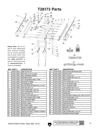 Part Diagram for T28173