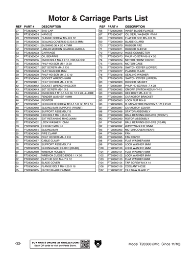 Part Diagram for T28360