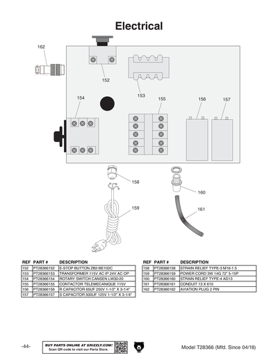 Part Diagram for T28366