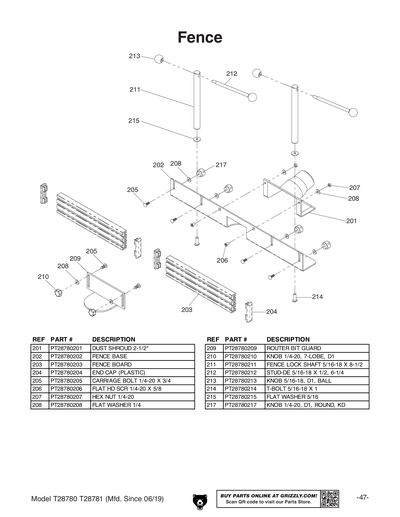 Part Diagram for T28781