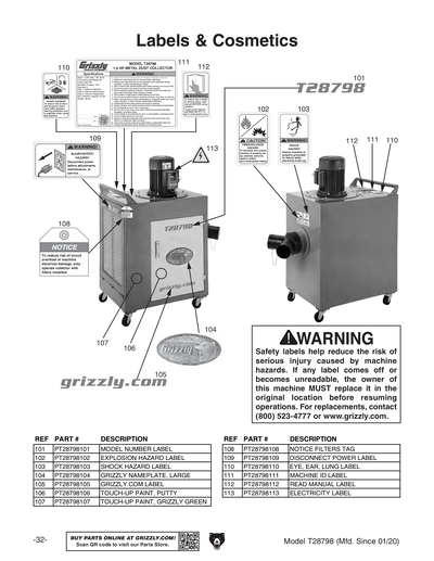 Part Diagram for T28798