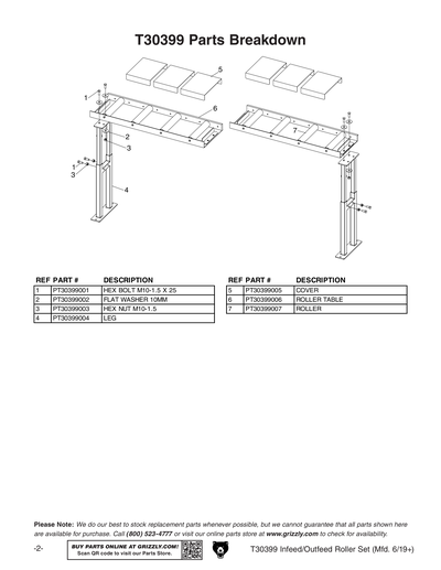 Part Diagram for T30399