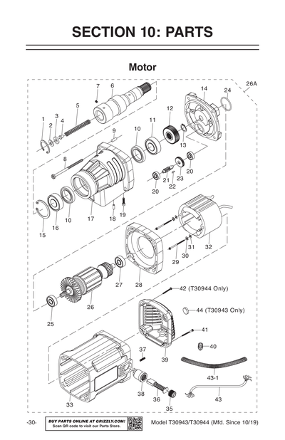 Part Diagram for T30944