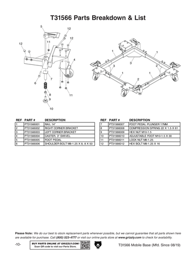 Part Diagram for T31566