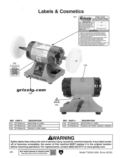 Part Diagram for T32004