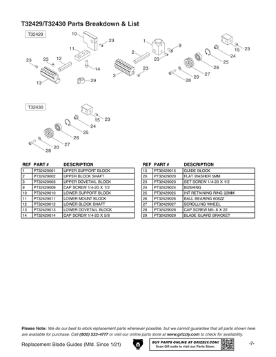 Part Diagram for T32421