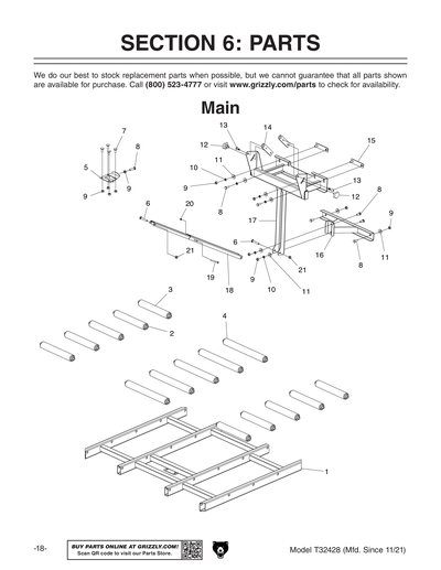 Part Diagram for T32428