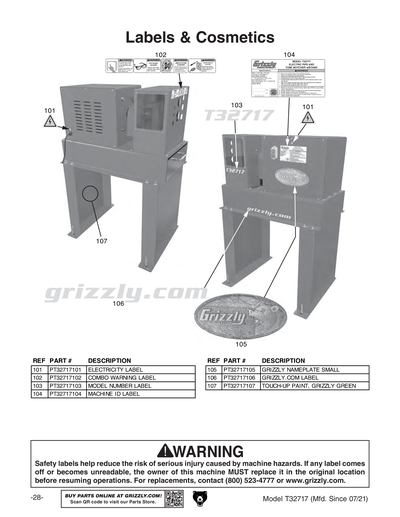 Part Diagram for T32717