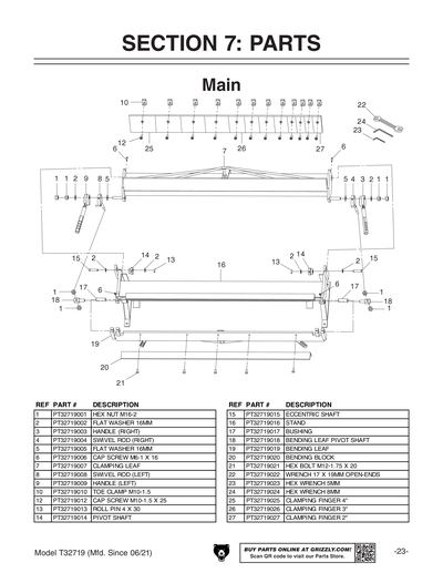 Part Diagram for T32719
