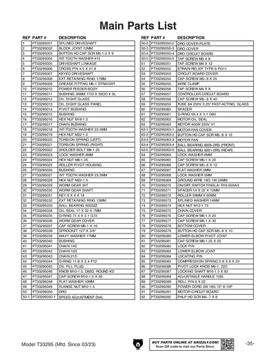 Part Diagram for T33295