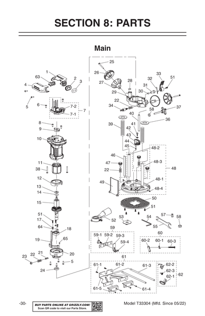 Part Diagram for T33304