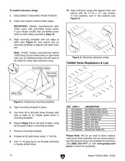 Part Diagram for T34065
