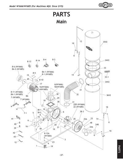 Part Diagram for W1685