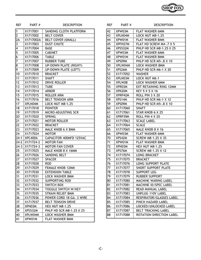 Part Diagram for W1717