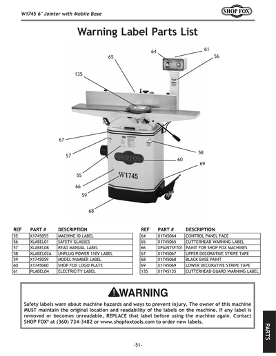 Part Diagram for W1745