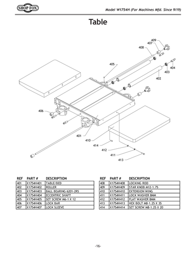 Part Diagram for W1754H