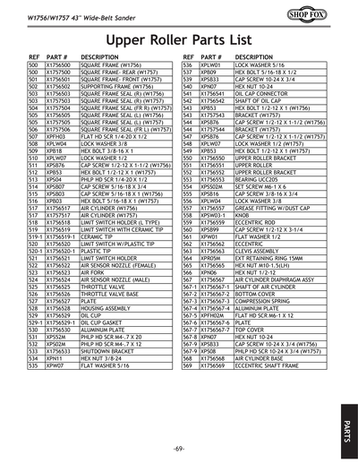 Part Diagram for W1756