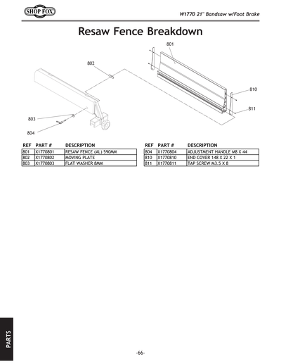 Part Diagram for W1770