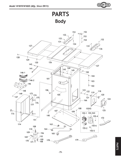 Part Diagram for W1819