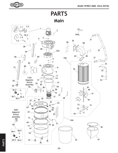 Part Diagram for W1823