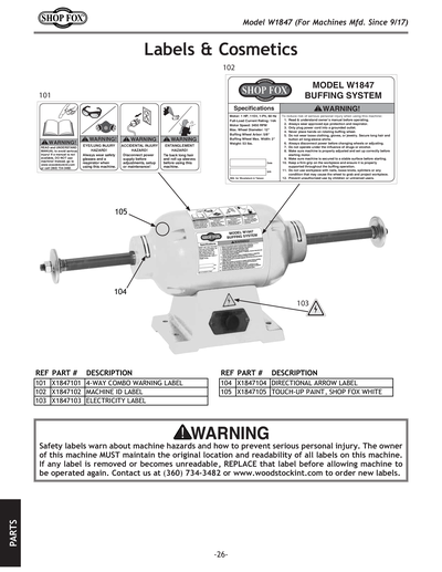 Part Diagram for W1847