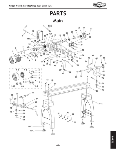 Part Diagram for W1852