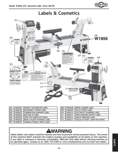 Part Diagram for W1856