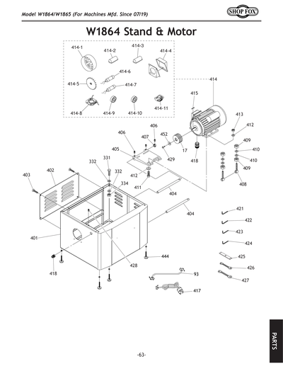 Part Diagram for W1864