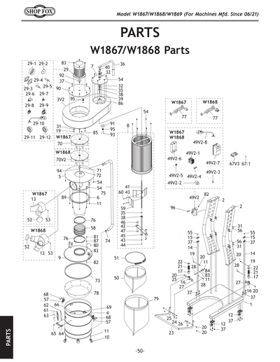 Part Diagram for W1868