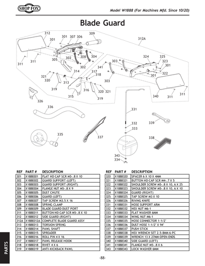 Part Diagram for W1888