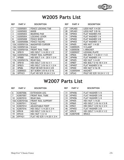 Part Diagram for W2006